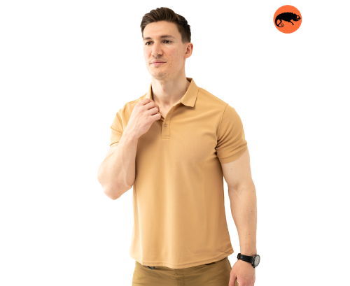 CHAMELEON POLO SHIRT CASUAL KHAKI MW 8818-4