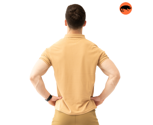 CHAMELEON POLO SHIRT CASUAL KHAKI MW 8818-4
