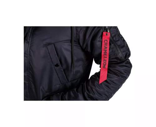 CHAMELEON ЖЕНСКАЯ КУРТКА АЛЯСКА N-3B SLIM FIT BLACK 0735-04