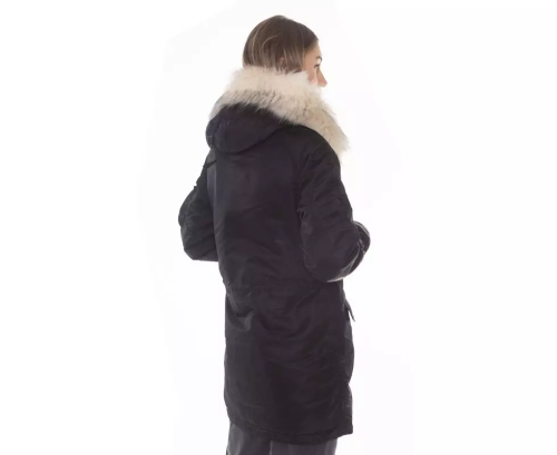 CHAMELEON ЖЕНСКАЯ КУРТКА АЛЯСКА N-3B SLIM FIT BLACK 0735-04