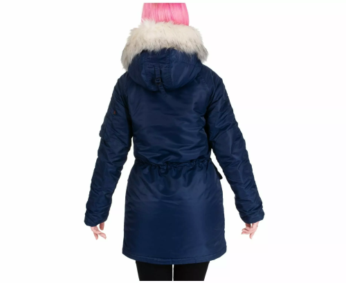 CHAMELEON ЖЕНСКАЯ КУРТКА АЛЯСКА N-3B SLIM FIT NAVY 0735-35