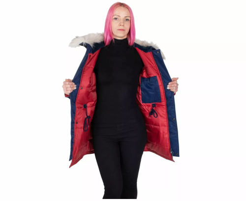 CHAMELEON ЖЕНСКАЯ КУРТКА АЛЯСКА N-3B SLIM FIT NAVY 0735-35