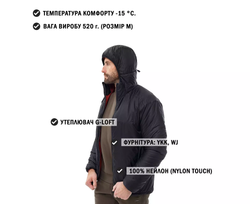 CHAMELEON ЗИМОВА КУРТКА DUFOUR BLACK 0777-04