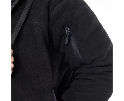 CHAMELEON ФЛІСОВА КУРТКА З КАПЮШОНОМ VIKING BLACK 0722-04