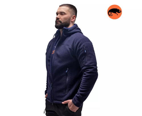CHAMELEON ФЛІСОВА КУРТКА З КАПЮШОНОМ VIKING NAVY 0722-35