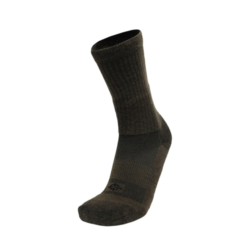 COVERT THREADS WOOL BEAST CREW SOCKS COYOTE BROWN