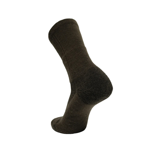 COVERT THREADS WOOL BEAST CREW SOCKS COYOTE BROWN