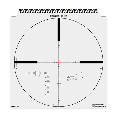 ECOPYBOOK TACTICAL НАБОР СЕТОК ПРИЦЕЛОВ UA