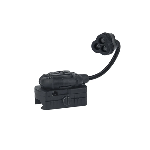 NIGHT EVOLUTION ФОНАРЬ НА КАСКУ MPLS 3 BLACK NE05015-BK-RED