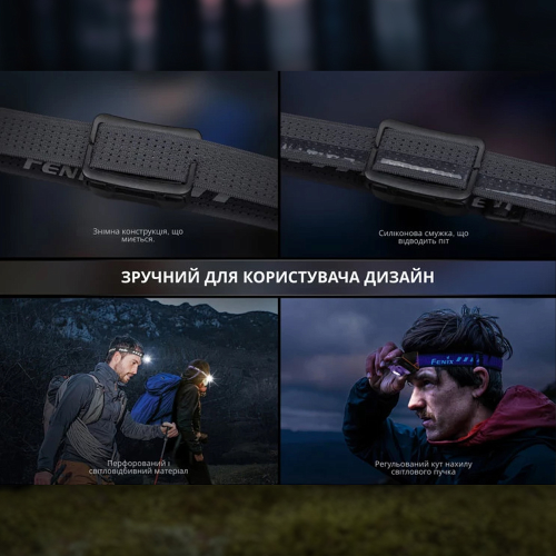 FENIX ФОНАРЬ НАЛОБНЫЙ HL12 V2.0 СЕРЫЙ