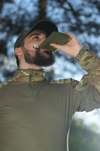 FOX OUTDOOR ФЛЯГА СТАЛЕВА HIP FLASK OLIVE 33275A