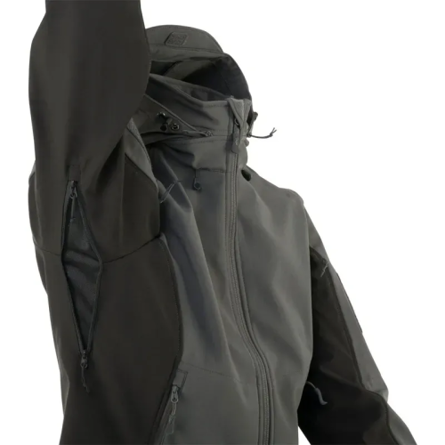 HELIKON-TEX ЖЕНСКАЯ КУРТКА HELIKON GUNFIGHTER SOFTSHELL GREY/BLACK KU-GUW-FM-3501A