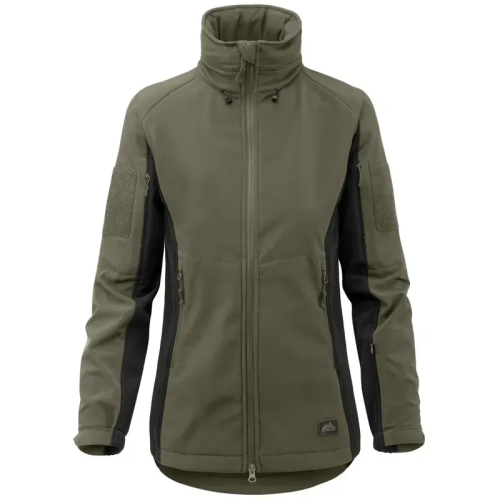 HELIKON-TEX ЖЕНСКАЯ КУРТКА HELIKON GUNFIGHTER SOFTSHELL TAIGA GREEN KU-GUW-FM-0901A