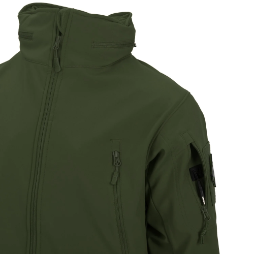 HELIKON-TEX КУРТКА GUNFIGHTER SHARK SKIN WINDBLOCKER TAIGA GREEN KU-GUN-FM-09