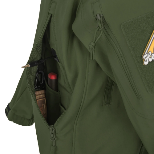 HELIKON-TEX КУРТКА GUNFIGHTER SHARK SKIN WINDBLOCKER TAIGA GREEN KU-GUN-FM-09