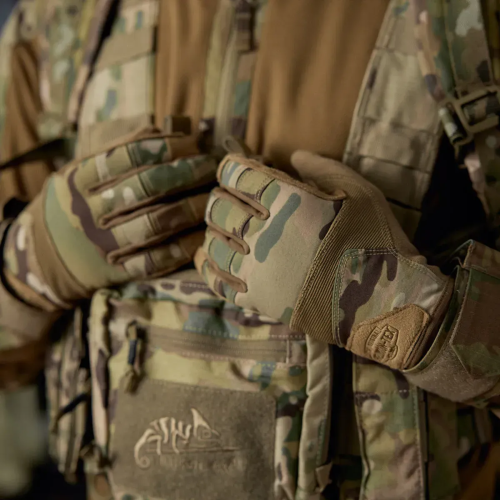 HELIKON-TEX ПЕРЧАТКИ RANGE TACTICAL GLOVES HARD WILDWOOD/COYOTE RK-RNG-PO-4511A