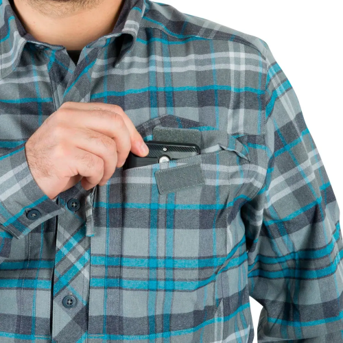 HELIKON-TEX РУБАШКА DEFENDER MK2 PILGRIM BLUE PLAID KO-DPG-SR-P6501