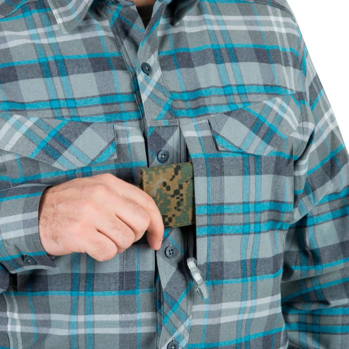 HELIKON-TEX РУБАШКА DEFENDER MK2 PILGRIM BLUE PLAID KO-DPG-SR-P6501