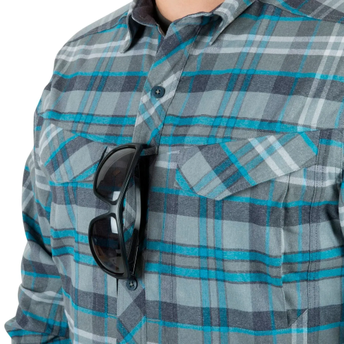 HELIKON-TEX РУБАШКА DEFENDER MK2 PILGRIM BLUE PLAID KO-DPG-SR-P6501