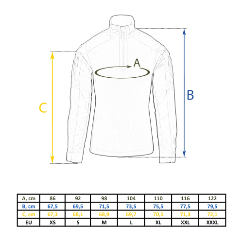 HELIKON-TEX РУБАШКА БОЕВАЯ MCDU COMBAT SHIRT COYOTE BL-MCD-NR-11