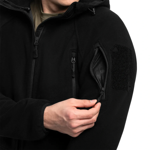 HELIKON-TEX ФЛИСОВАЯ КОФТА PATRIOT MK2 HYBRID FLEECE BLACK BL-PJ2-FH-01