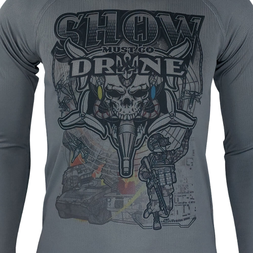 KRAMATAN TACTICAL DESIGN ЛОНГСЛИВ SHOW MUST GO DRONE GREY
