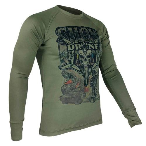 KRAMATAN TACTICAL DESIGN ЛОНГСЛИВ SHOW MUST GO DRONE OLIVE