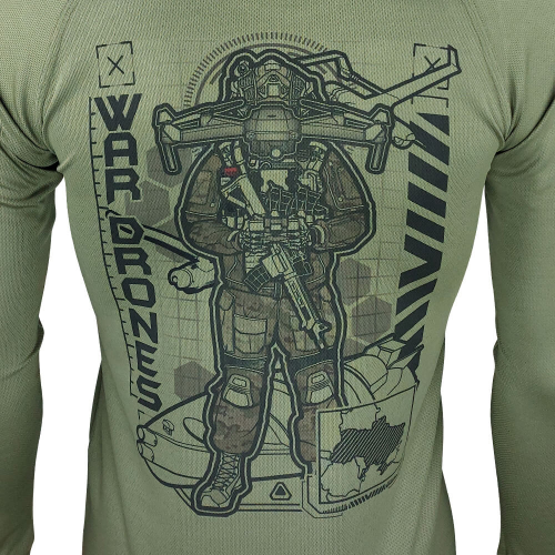 KRAMATAN TACTICAL DESIGN ЛОНГСЛИВ WAR DRONES OLIVE
