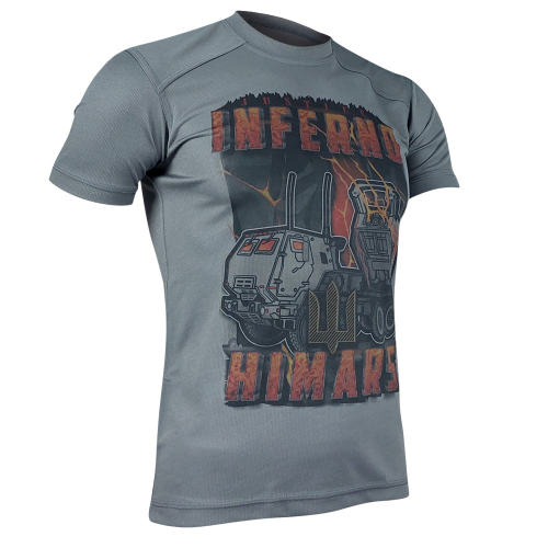 KRAMATAN TACTICAL DESIGN ФУТБОЛКА HIMARS ПЕКЕЛЬНА СПРАВЕДЛИВІСТЬ GREY
