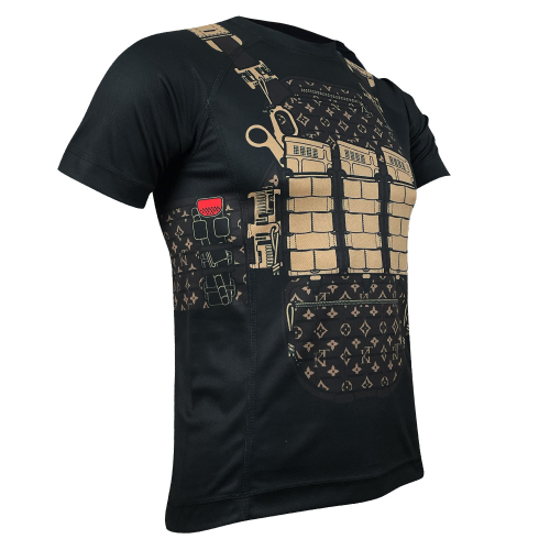 KRAMATAN TACTICAL DESIGN ФУТБОЛКА ГЛАМУРНЫЙ БРОНИК BLACK