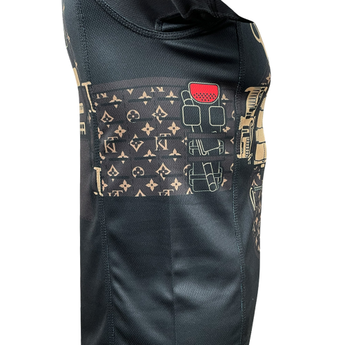 KRAMATAN TACTICAL DESIGN ФУТБОЛКА ГЛАМУРНЫЙ БРОНИК BLACK