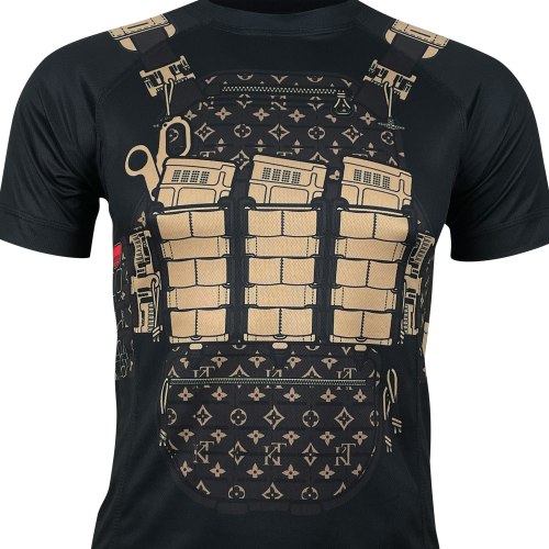 KRAMATAN TACTICAL DESIGN ФУТБОЛКА ГЛАМУРНЫЙ БРОНИК BLACK