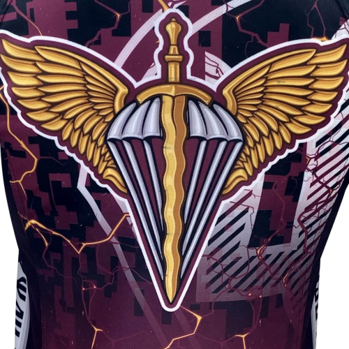 KRAMATAN TACTICAL DESIGN ФУТБОЛКА ДШВ MAROON 