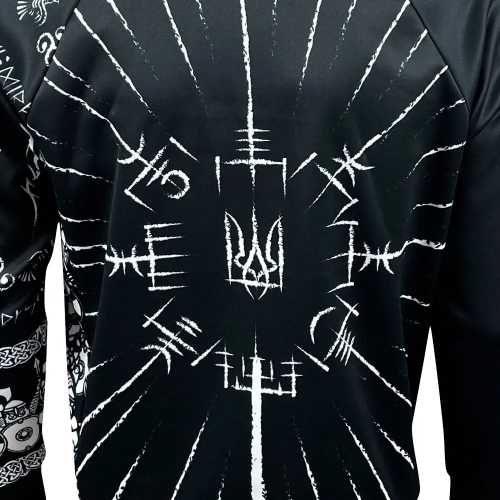 KRAMATAN TACTICAL DESIGN ХУДІ RUNIC ТРИЗУБ
