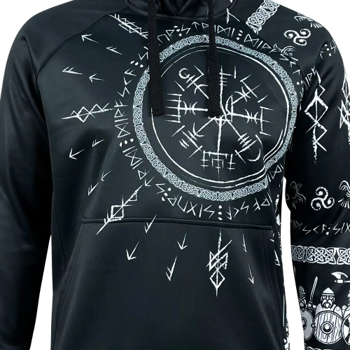 KRAMATAN TACTICAL DESIGN ХУДІ RUNIC ТРИЗУБ