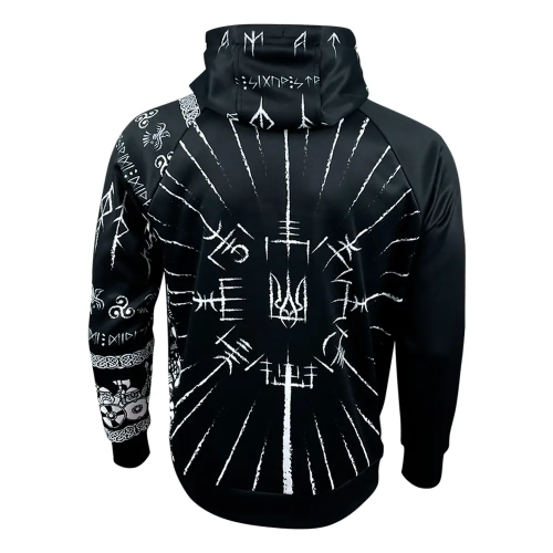 KRAMATAN TACTICAL DESIGN ХУДІ RUNIC ТРИЗУБ