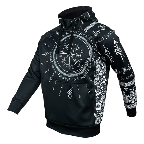 KRAMATAN TACTICAL DESIGN ХУДІ RUNIC ТРИЗУБ