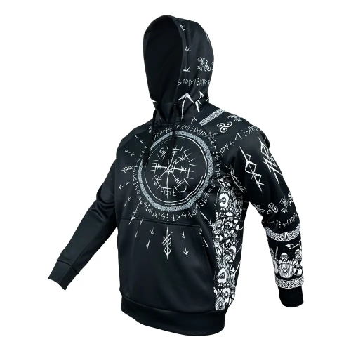 KRAMATAN TACTICAL DESIGN ХУДІ RUNIC ТРИЗУБ