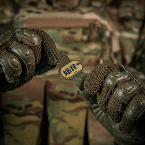 M-TAC MOLLE PATCH ГРУПА КРОВІ AB (IV) + PVC RANGER GREEN