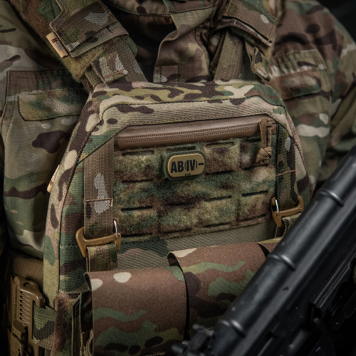 M-TAC MOLLE PATCH ГРУППА КРОВИ AB (IV) - PVC RANGER GREEN