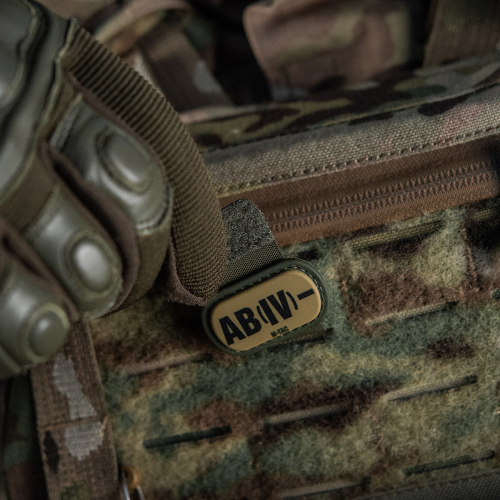M-TAC MOLLE PATCH ГРУППА КРОВИ AB (IV) - PVC RANGER GREEN