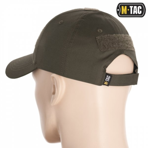 M-TAC БЕЙСБОЛКА З ЛИПУЧКОЮ FLEX РІП-СТОП ARMY OLIVE