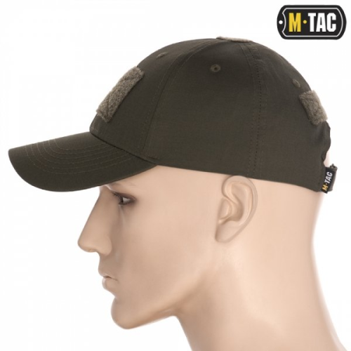 M-TAC БЕЙСБОЛКА З ЛИПУЧКОЮ FLEX РІП-СТОП ARMY OLIVE