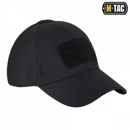 M-TAC БЕЙСБОЛКА З ЛИПУЧКОЮ FLEX РІП-СТОП BLACK