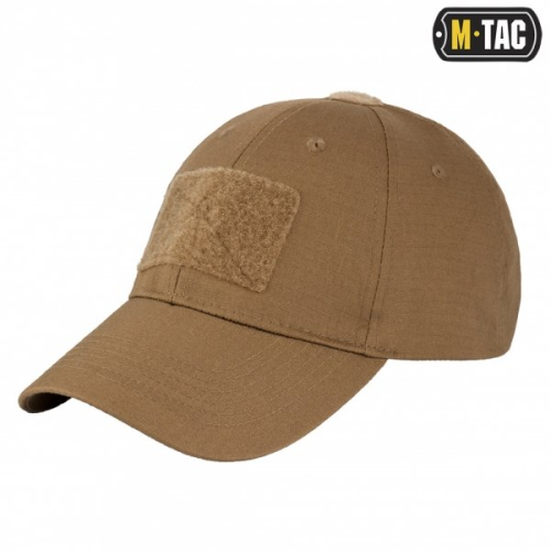 M-TAC БЕЙСБОЛКА З ЛИПУЧКОЮ FLEX РІП-СТОП COYOTE BROWN