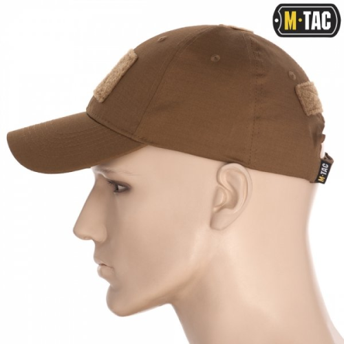 M-TAC БЕЙСБОЛКА С ЛИПУЧКОЙ FLEX РИП-СТОП COYOTE BROWN