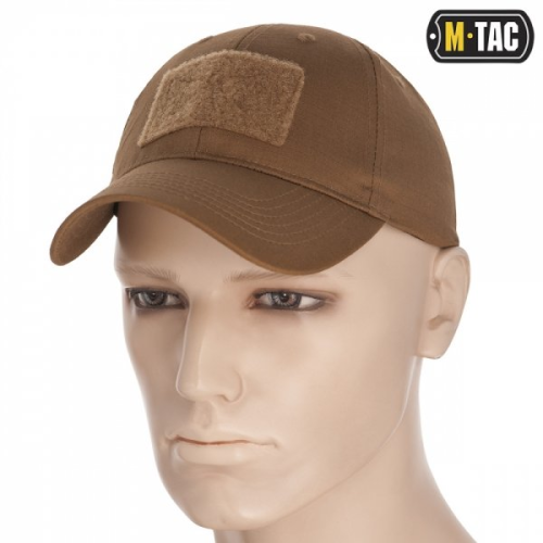 M-TAC БЕЙСБОЛКА С ЛИПУЧКОЙ FLEX РИП-СТОП COYOTE BROWN