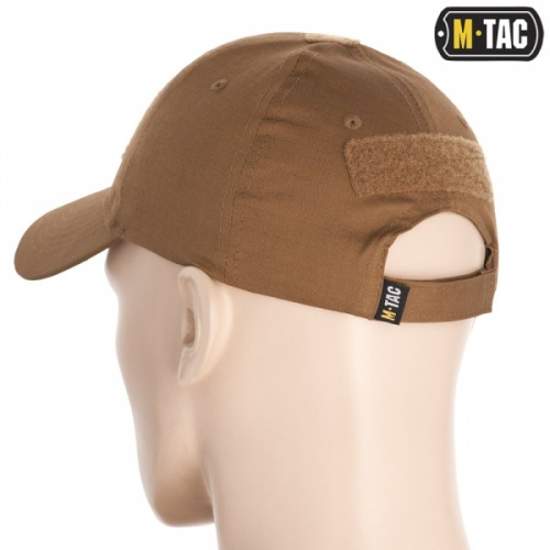 M-TAC БЕЙСБОЛКА С ЛИПУЧКОЙ FLEX РИП-СТОП COYOTE BROWN