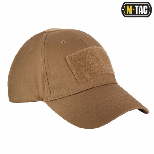 M-TAC БЕЙСБОЛКА С ЛИПУЧКОЙ FLEX РИП-СТОП COYOTE BROWN
