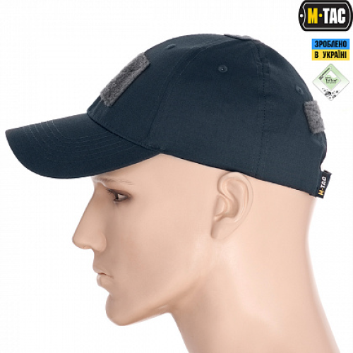 M-TAC БЕЙСБОЛКА С ЛИПУЧКОЙ FLEX РИП-СТОП DARK GREY